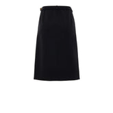 Gucci Black Wool Midi Skirt